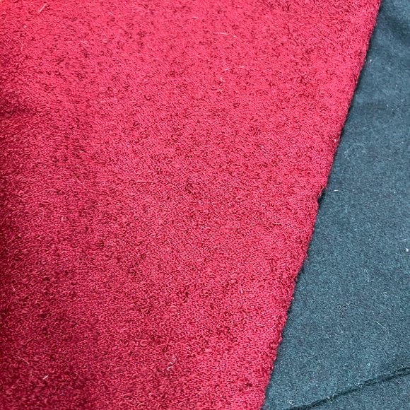 📌2 Beautiful Fabrics to Sew a Jacket, Short Coat..  Blackberry Red & Pine Green - Picture 4 of 14